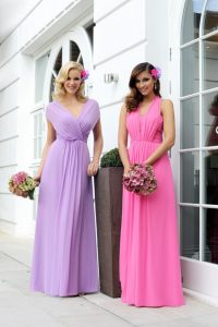 Purple & Pink Bridesmaid Dresses