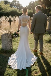 Real Bride Rosie wearing Capri Sposa bridal